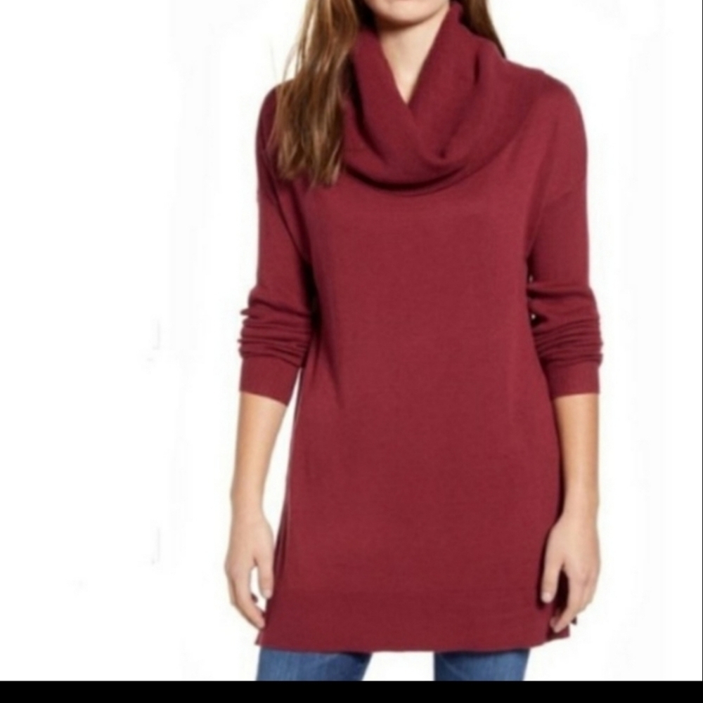 NWOT CASLON 3 IN 1 cowl neck sweater